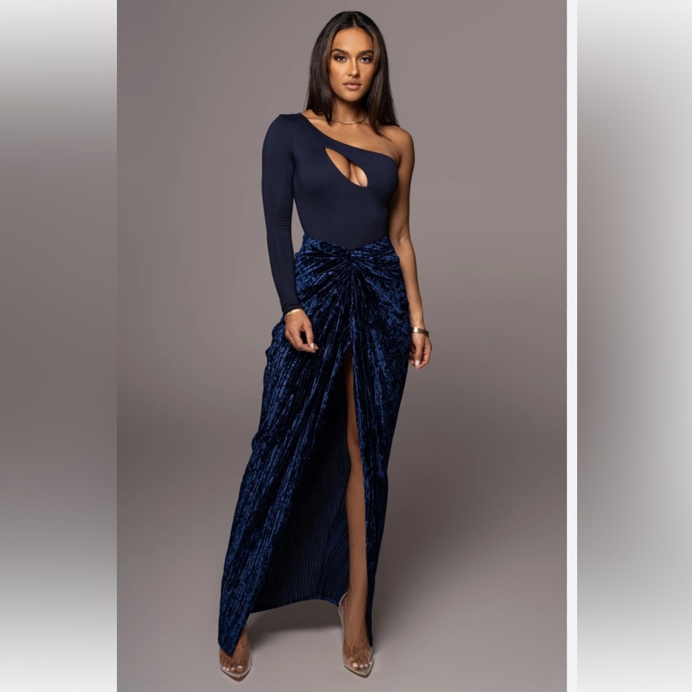 Navy Fine Elegance Skirt